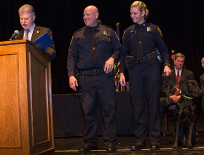 Dog-on-stage-police-graduation